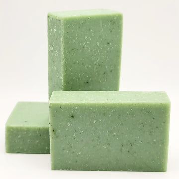 Green Tea Verbena Scrub - Handcrafted Body Soap For Men